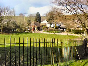 Village from church