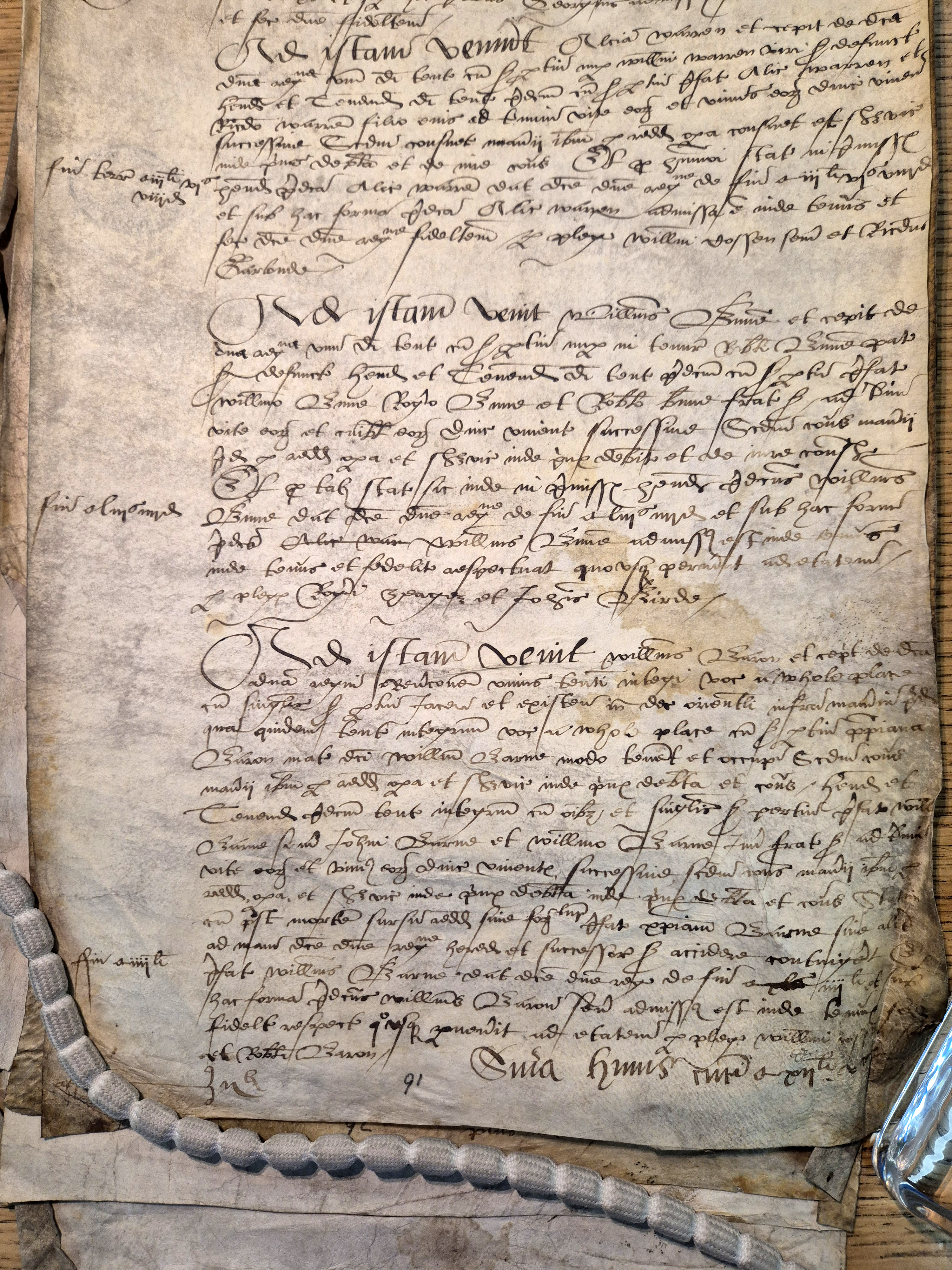 Fordington Manor Court Roll 1566 - Barnes Family